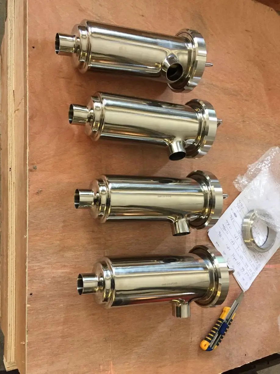 
 3/4 '-2 1/2' пищевой класс 316L тройной зажим из нержавеющей стали прямой фильтр от производителя  