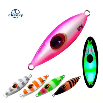 CHEERY Slow Bee Slow Pitch Jig 10g-150g UV Luminous Shore Casting Jigging Spoon Lure Glow Saltwater Fishing Lure – Metal Jig – view 2