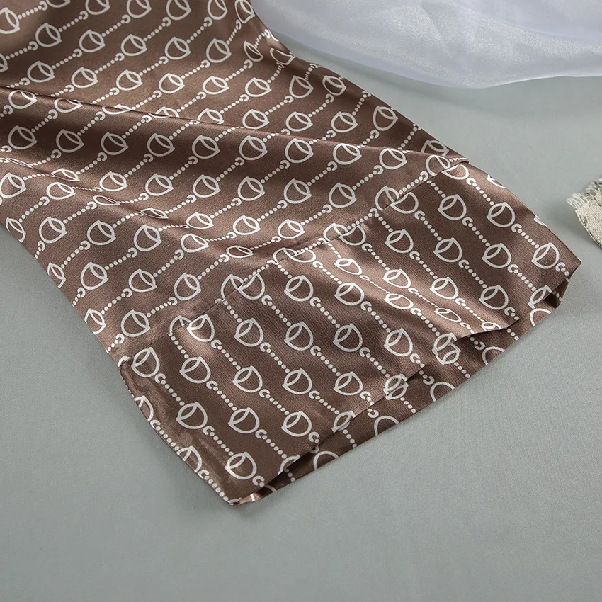 2026 High-end Printed Pajamas, Women's Summer Loose and Comfortable Cross-border Ladies' Homewear Suitable for Wearing Outdoors. — detail