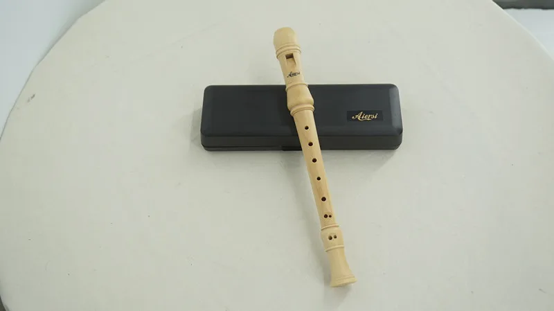Aiersi Brand 3 Pieces Blockflute German or Baroque Finger Maple Wooden 8 Holes Recorder aperçu 6