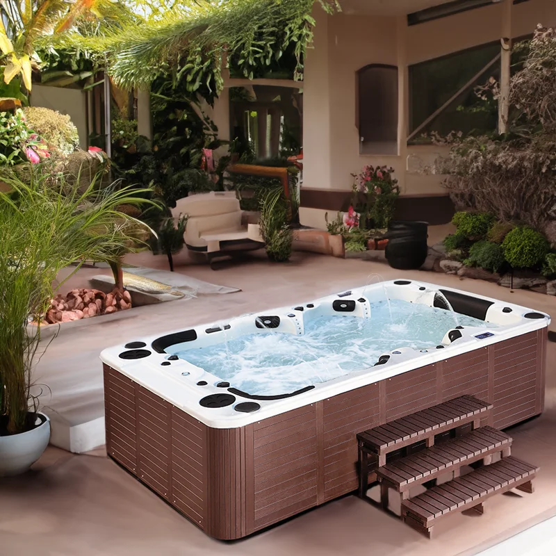 Sunrans 10 Person Large Hottub Hydropool Aqua Sport Swim Spa Pool Outdoor Swimming Pool Balboa Spa Control System