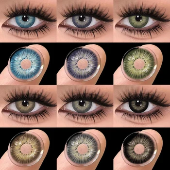 Lalens Korea HEMA Contact Lenses With Prescription Wholesale in Stock Yearly Use Power -1.00 to -8.00 for Graduation Holiday