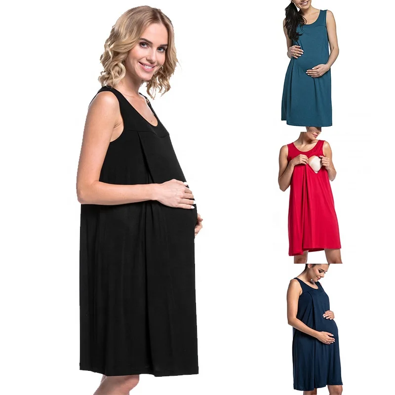 Hot Sale Models Maternity Dress Hospital Maternity Pajamas Solid Color Breastfeeding  Dress - Buy Maternity Breastfeeding Dress,Pregnant Women Top,Maternity Dress  Product On Alibaba.com