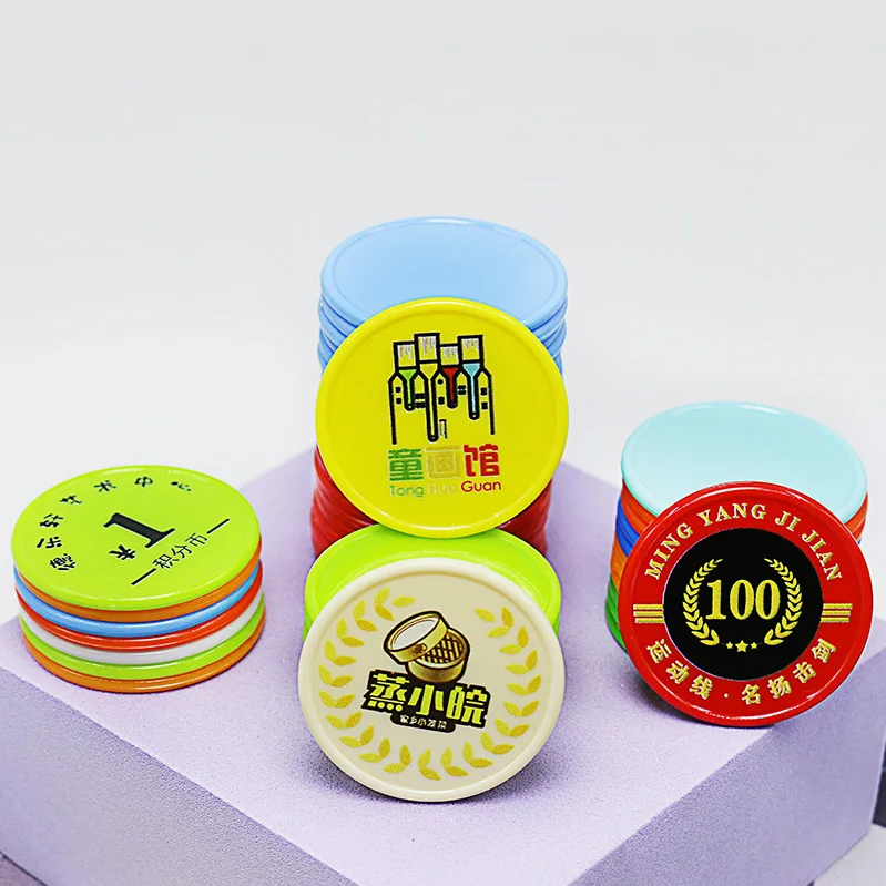 100 Fiches Da Poker In Plastica Opaca 25 Mm - Gettoni Per Giochi Di Conteggio E Poker Con Scatola Portaoggetti (Arancione)