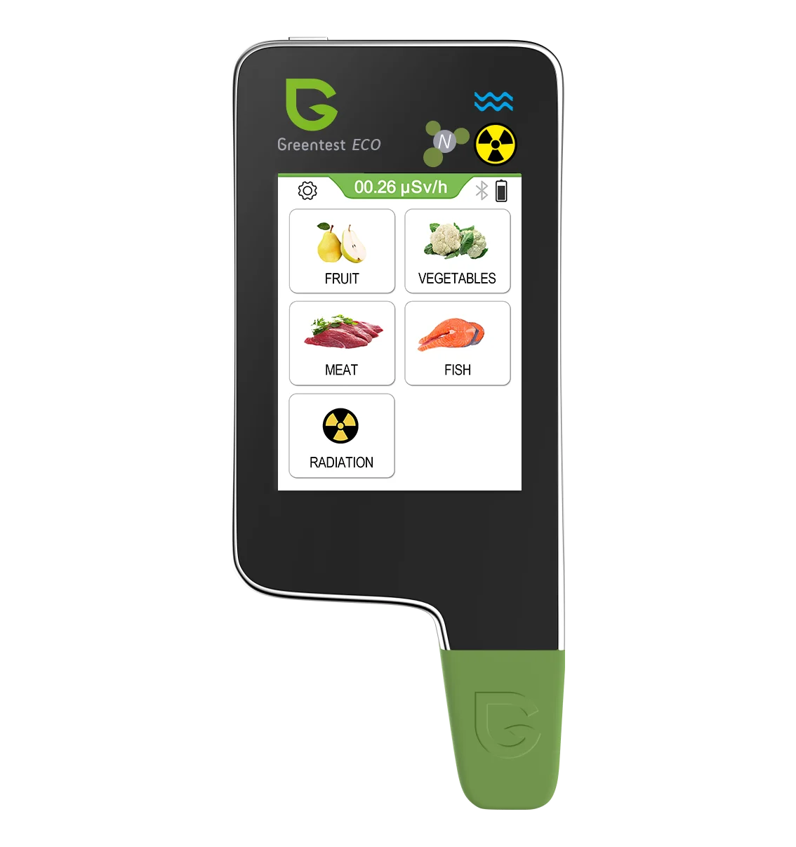 Greentest ECO6 Vegetable, Fruit, Meat Food Nitrate Water Quality Nuclear Radiation Environmental Detector Eu Plug Black