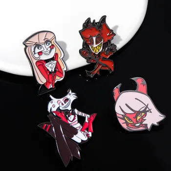 34 Styles Hazbin Hotel Japanese Anime Manga Style Cute Enamel