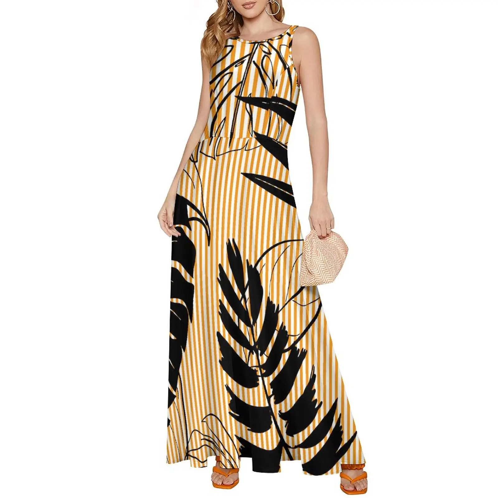 Hot Selling Monstera Leaf True Size Fashion Trendy High End Dresses Casual Summer  Beach Polynesian Island Women Dress| Alibaba.com