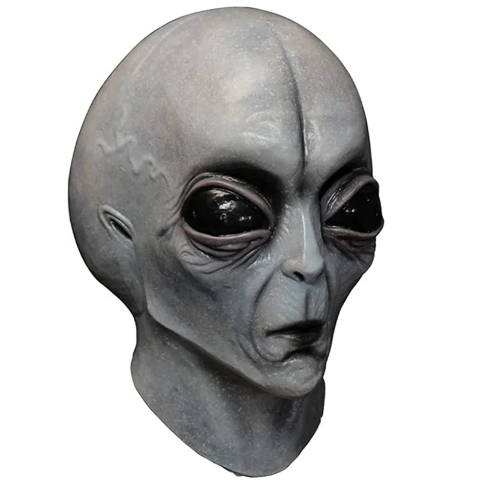 Голова пришельца. Маска латексная "инопланетянин" ms0000022. Латексная маска пришельца. Маска инопланетянина.