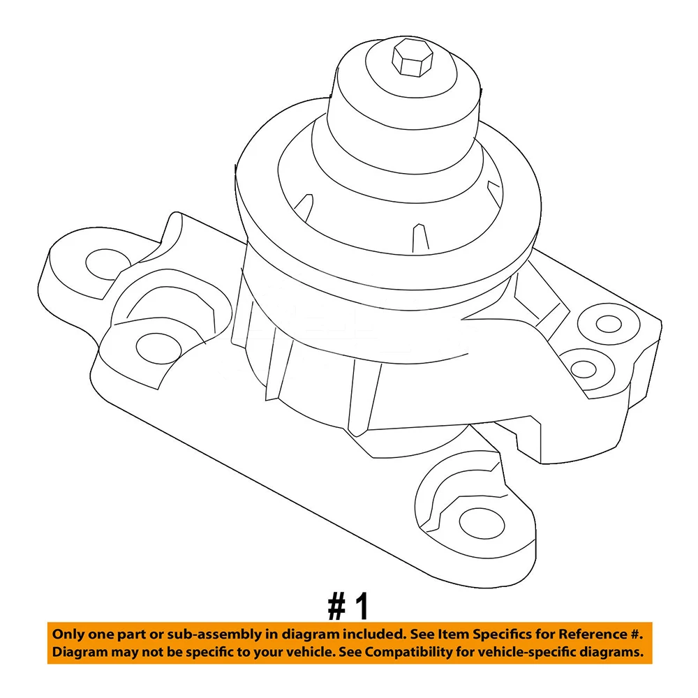 Auto Engine Trans Mounting Front Mount Right GB5Z6038A for FORD OEM 11... — 3