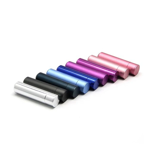 Stylish Aluminum Nasal Inhaler Essential Oil Blank Bottle Healthcare Supply for Mouth & Body Patches