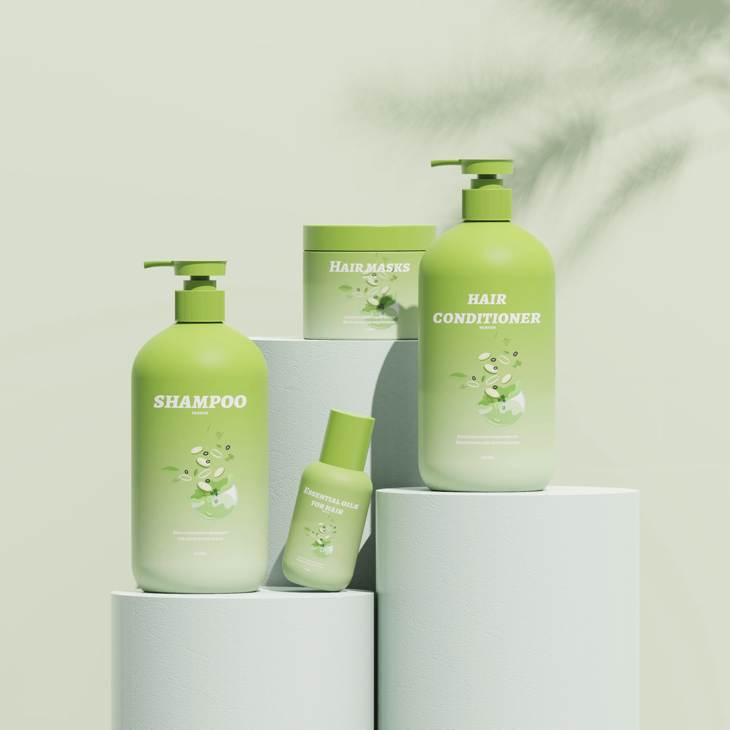Custom Recycled Plastic RPET Shampoo Conditioner Hair Oil Bottle Hair ...