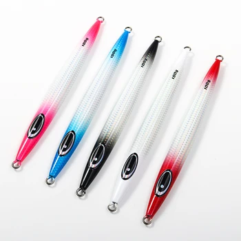 Cheery 100g-400g Saltwater Jig Fishing Lures Fast Sinking Casting Jigging Bait Lead Material Artificial Bait for Sea Fishing – Metal Jig – view 2