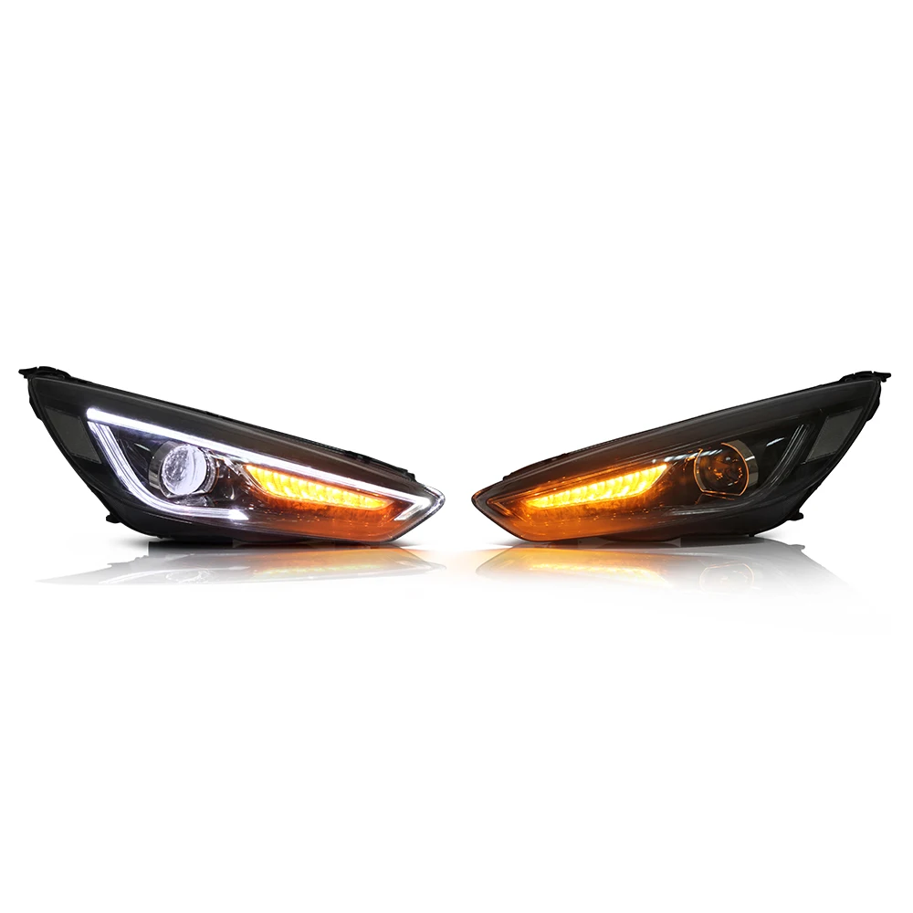 Vland Yiaalux wholesales for Ford Focus head lamps LED Lens with demon eyes Head lights 2015-2018 For Ford Focus details