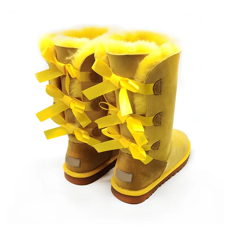 Botas De Nieve Para Mujer,Botines Con Lazo En El Tobillo,Piel,Para Invierno  - Buy Botas De Invierno Para Las Mujeres De Nieve,2021 Botas De Nieve,Moda  Piel Botas De Piel Botas Con Arco Product