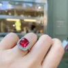 Red corundum ring