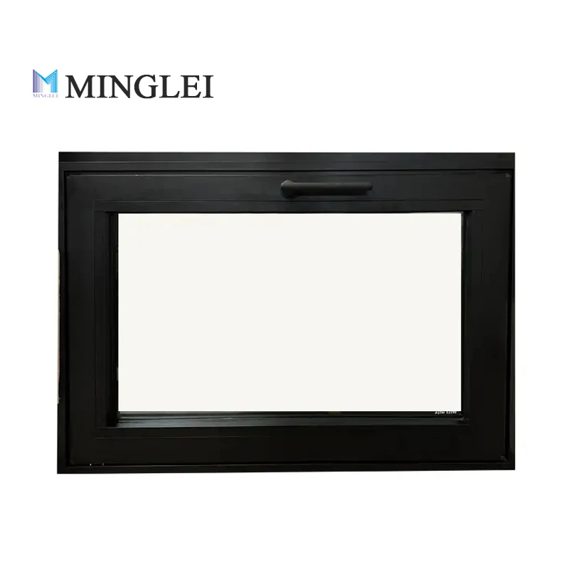 Minglei Customized European Standard Energy Saving Aluminum Window Double Glass Awning Windows