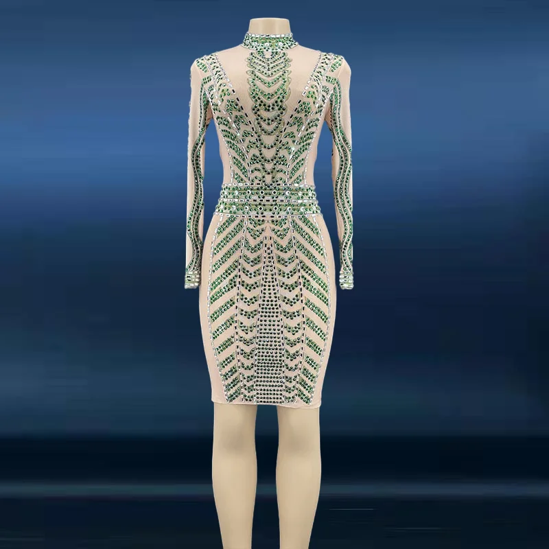 Alibaba.com: Novance Y2313 Bodycon Dress, Glitter Dress with Crystal, Short  Party Dress for Women : Apparel & Accessories