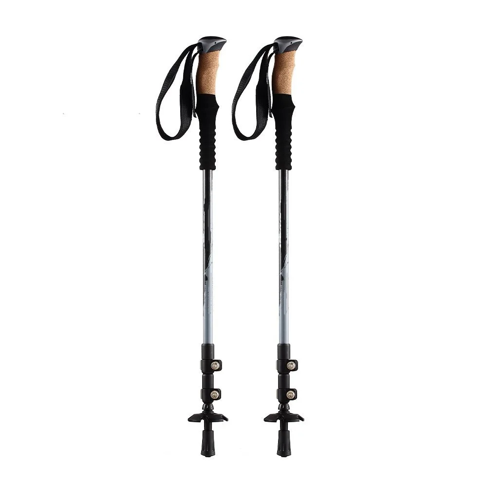 Best Aircraft Aluminum Adjustable Telescopic Nordic Walking Stick Trekking Poles Hiking Stick