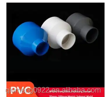 Various Parts White 20mm ID PVC Pressure Pipe Fittings Metric Solvent Weld 