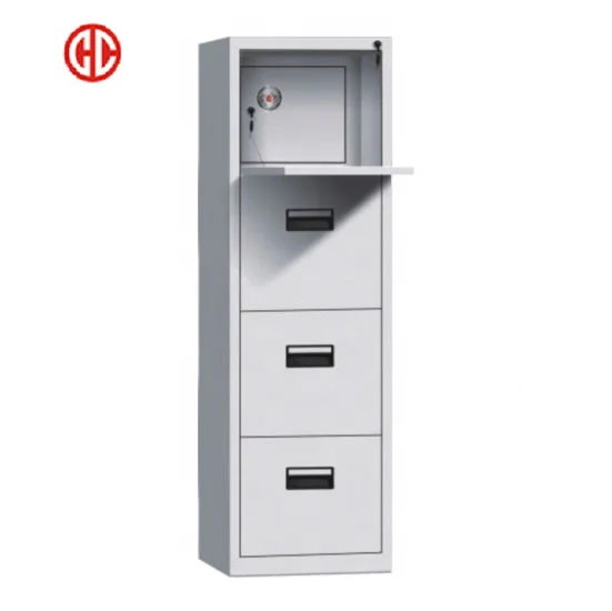 Metal File Cabinet Office 4 Drawer Lateral Storage Steel Filing Cabinet with Safety bar Lock