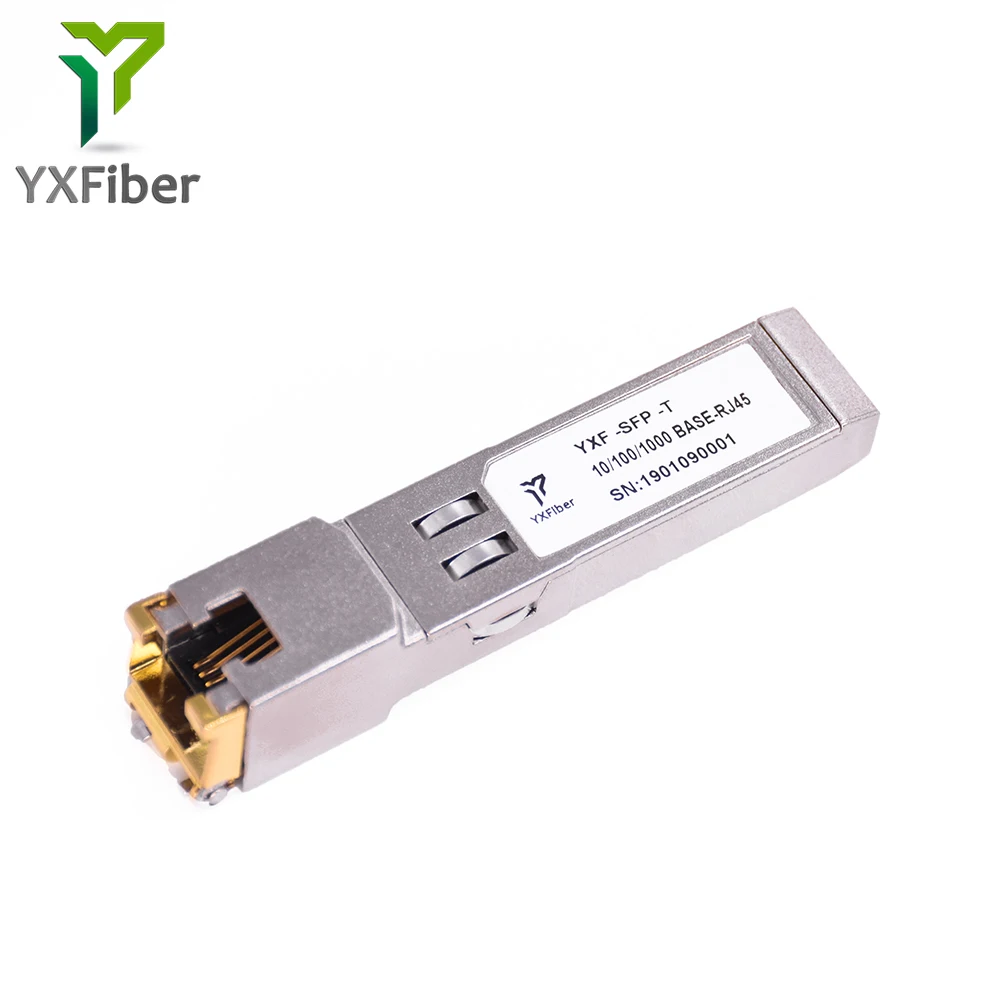 Copper SFP Module 10/100/1000Base 2.5G 10G 30m 80m 100m RJ45 Interface SFP-T Transceiver Module Copper SFP