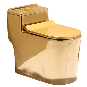 Porcelain Ware Bathroom Gold Plated Toilet Gold Toilet Bowl - Buy Gold ...