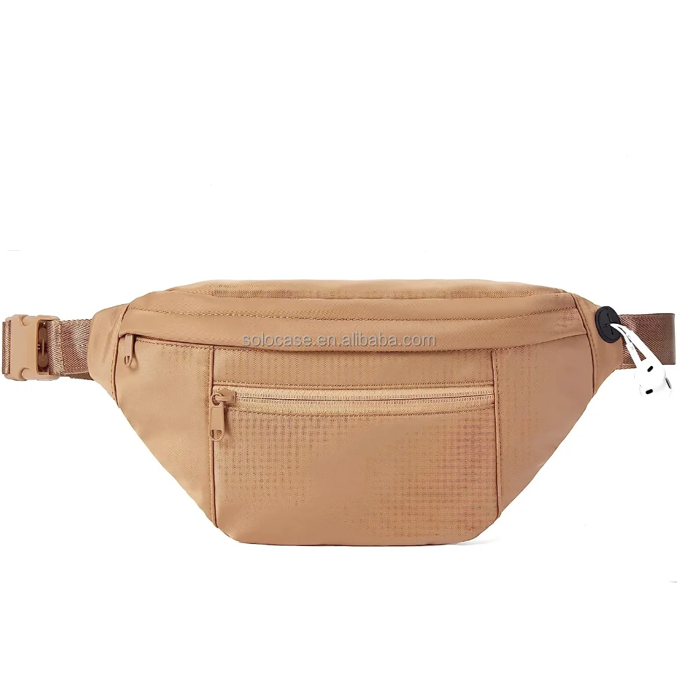 Light Brown 4-Zipper Pockets