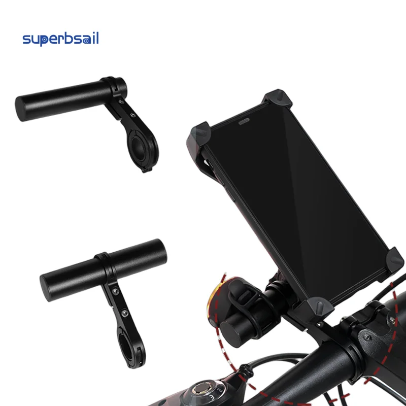 Fahrrad-Lenker Extender Aus Aluminium – Verlängerbare Halterung Für Tacho, Licht, Handy (22-33 Mm Lenker)