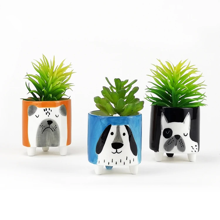 Graphic Hand-Painted Flower Pots - Lulu the Baker