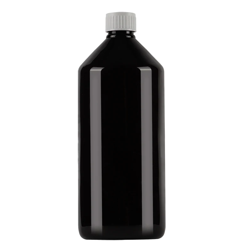 1L PET Plastic Bottles with Screw Cap - Ideal for Medicine