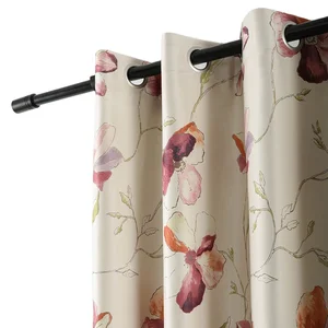 Rancho Supplier Wholesale Polyester Fabric Printed Blackout Curtain for Hotel Living Room