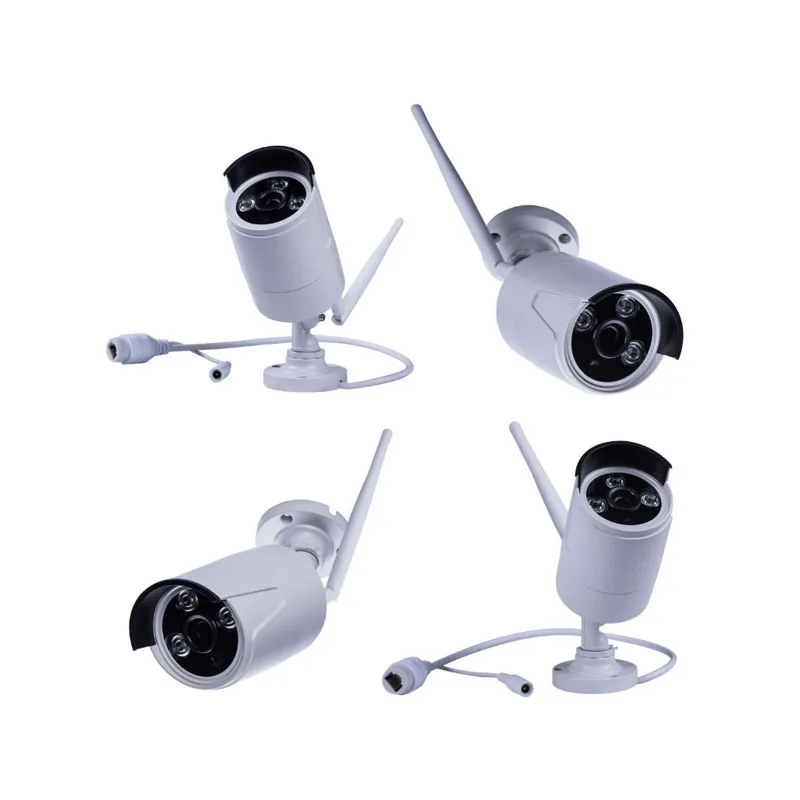 OEM XMeye Pro Waterproof 3MP 4CH Wireless WiFi CCTV Security Bullet Camera  NVR Kit Video Surveillance System