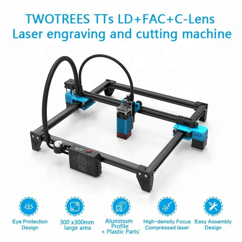 レーザー彫刻機TTS-55 PRO 40W 80W 400 * 400MM CNC 3Dウッド