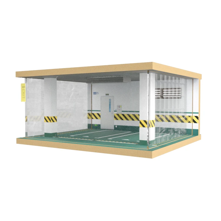 China Manufacturer Customize 1/24 Three Car Parking Space Model For Car Model