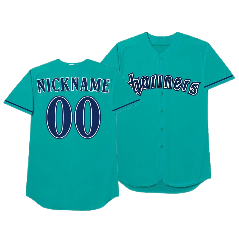 Wholesale 2022 Men's Seattle Mariners 00 Custom 1 Kyle Lewis 17 Mitch  Haniger 15 Kyle Seager Ken Griffey Jr Stitched S-5xl Baseball Jersey From  m.