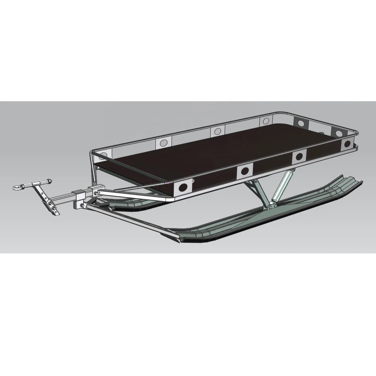 Traîneaux multi-usages portables résistants aux déchirures Épais Traîneau à neige Transporter Fournitures de pêche sur glace Traîneaux multi-usages portables résistants aux déchirures Épais Traîneau à neige Transporter Fournitures de pêche sur glace