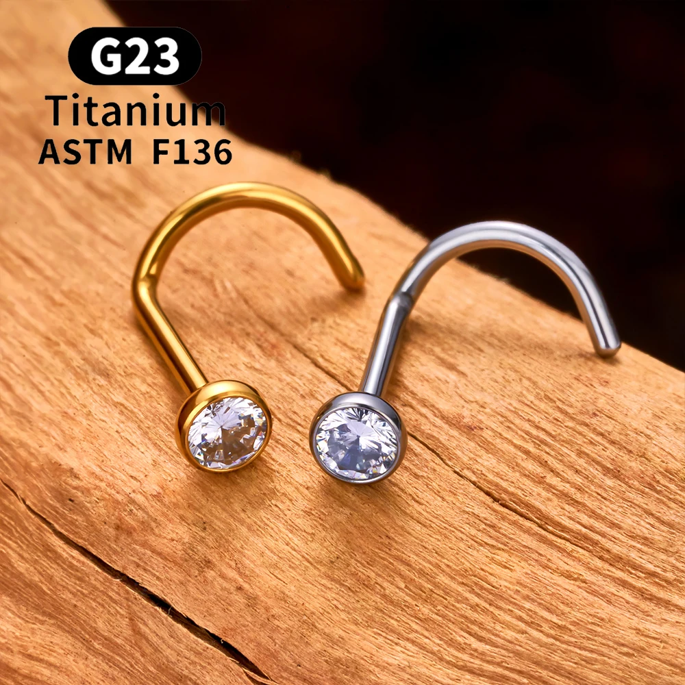 7mm Nose 18g Titanium Nose Ring Titanium Hoop Earrings Titanium