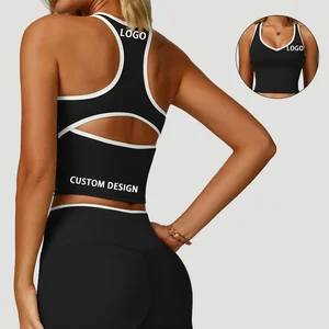 Custom Female Training Yoga Clothes Running Tank Top Gym Activewear Women Slim Fit Custom Logo Singlets