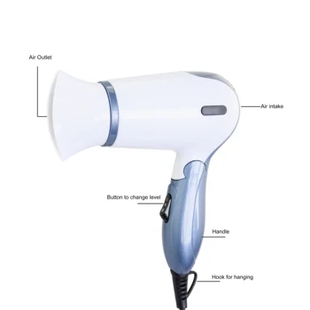 2021 Amazon Hot selling Factory Supply Low Price Salon Hair Dryer 1100 to 1300W Electronic Professional Hair Dryer
