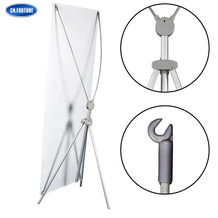 Portable and Practical X Banner Stand Adjustable Roll-Up Display for Shopping Mall and Trade Show