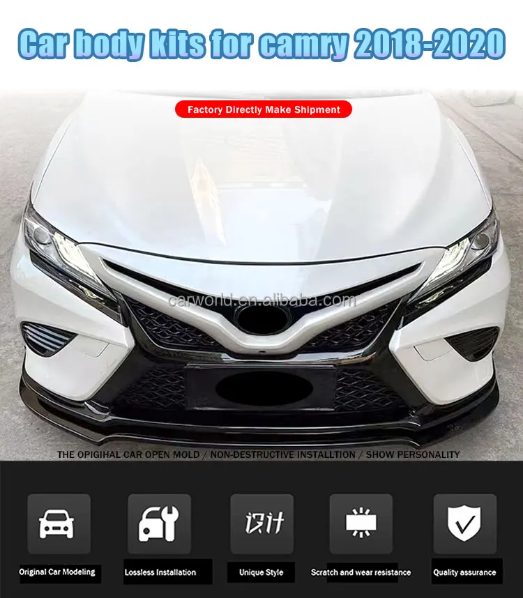 Car Body Kit For Toyota Camry Sport 2018 2020 Abs Material Exterior ...