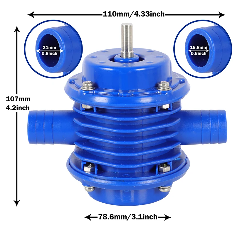 Water Pump Home Garden Hand Electric Drill Pump Self Priming