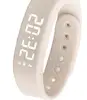 white-2 alarm clock 3d step calorie stopwatch