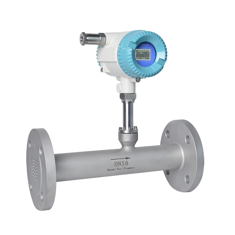 Nitrogen Flowmeter Compressed Air RS485 Thermal Gas Mass Flow Meter