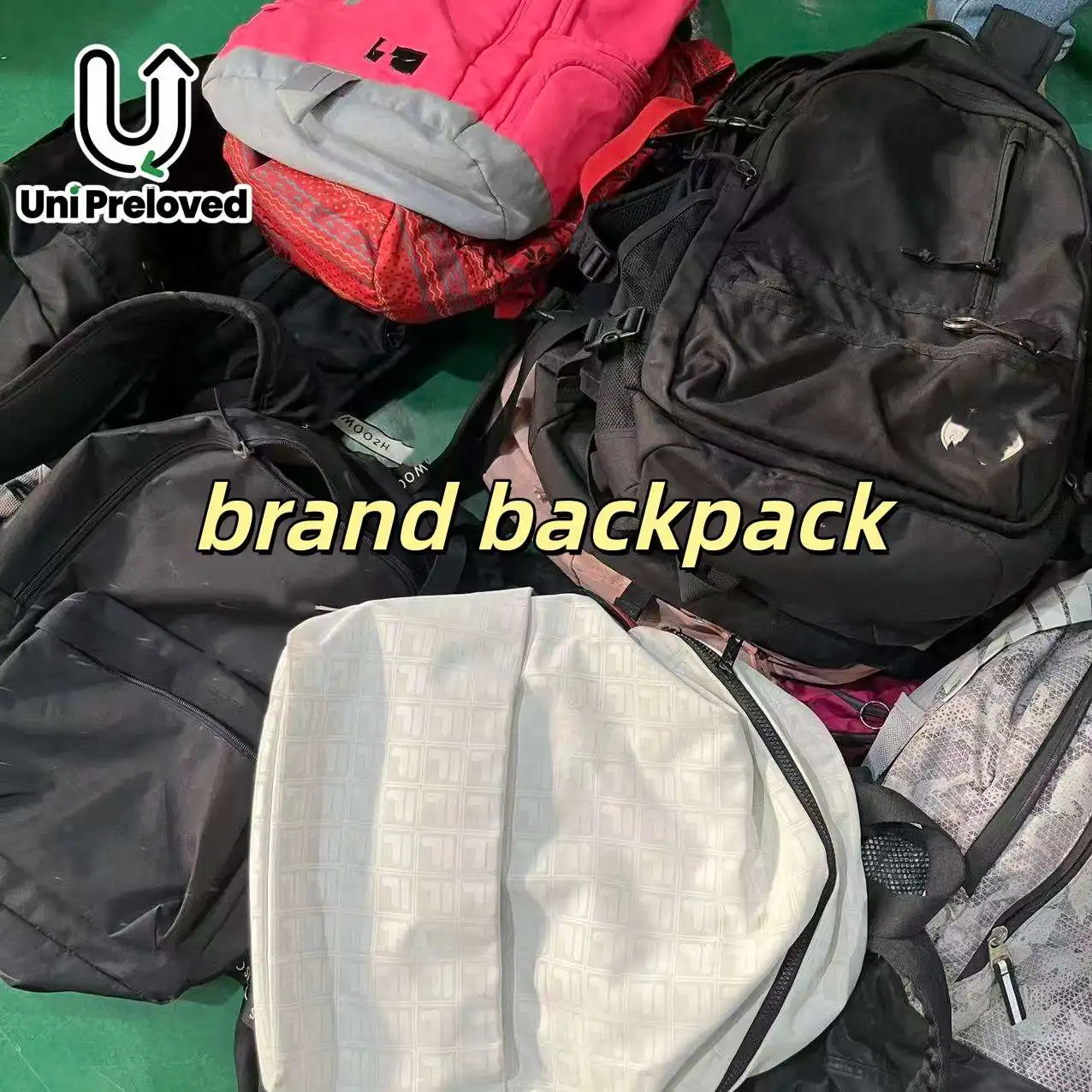A20 Wholesale Second Hand Vintage Sports Backpack PU Material Unisex Daily  Use High Quality Cheap Market Choice Bulk Supply