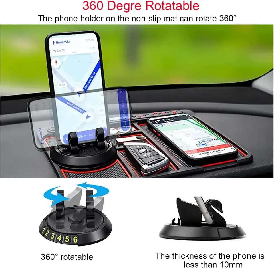 Multifunctional Car Dashboard Anti Slip Pad Mobile GPS Holder Mobile Phone Number Car Anti Slip Pad