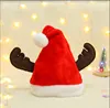 GrayAdult plush antler cap