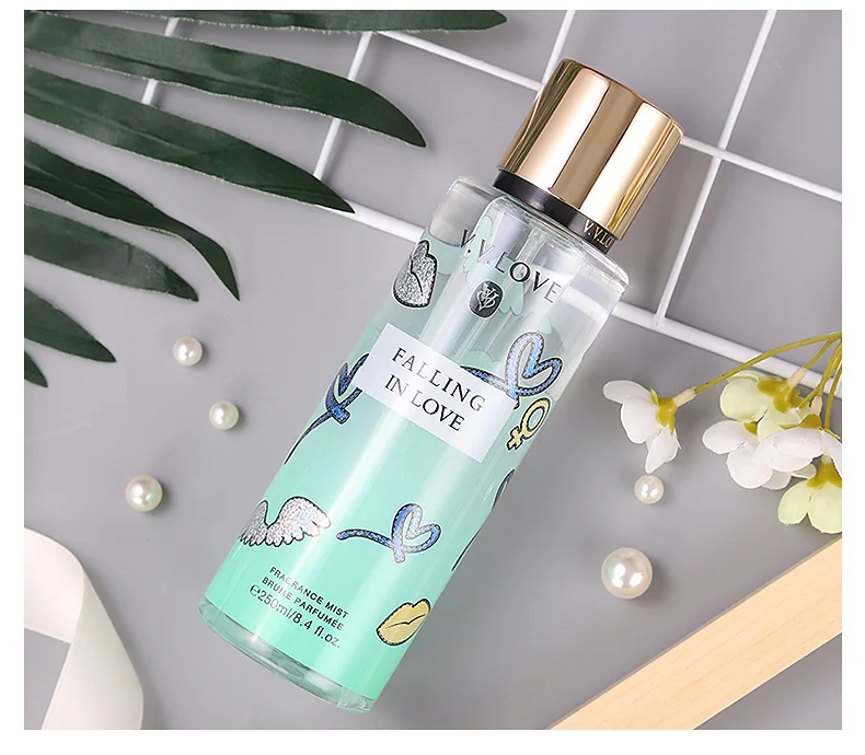 250ml custom logo label and box original fragrance diffuser body spray women's perfume