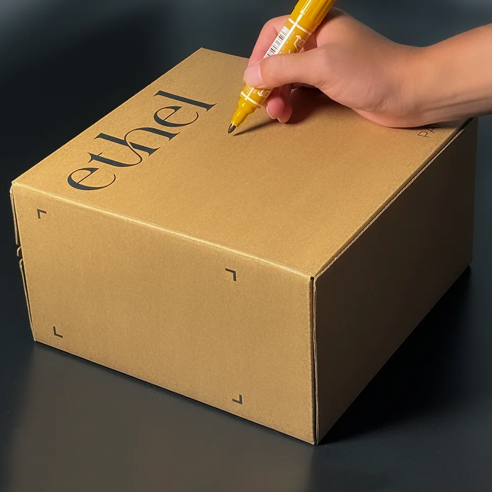 High Quality Kraft Postal Express Mailer Box With Self Adhesive Tear Off Strip Custom Shipping Zipper Box for delivery