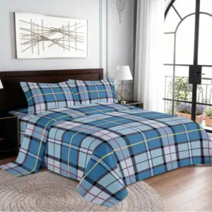 Lilianna 4-Piece Cotton Bed Sheet Set,Hotel Luxury Quality, Deep Pocket, Wrinkle-Free